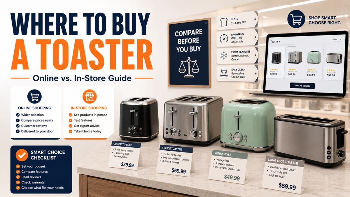 Where to Buy a Toaster: Online vs. In-Store Buying Guide
